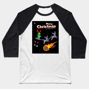 Merry Christmas Alien Baseball T-Shirt